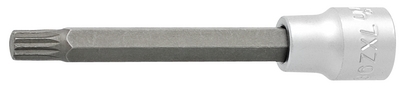 Capete chei tubulare cu profil ZX exterior lungi 3/8" - 236/2ZXL Unior, Profil multe stele: M10